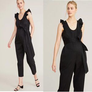 Hatch Maternity Jumpsuit Romper Sz 2 US 8-10 Black